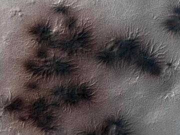 'Arañas' en Marte