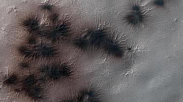 'Arañas' en Marte