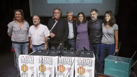 Joan Tardá durante el acto a favor del referéndum Joan Tardá durante el acto a favor del referéndum