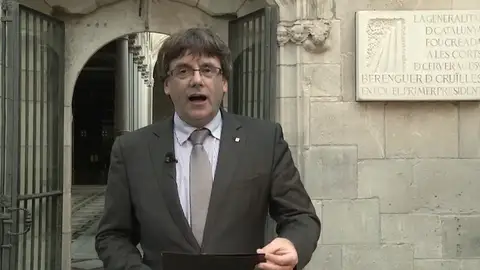 Mensaje de Puigdemont sobre el referéndum Mensaje de Puigdemont sobre el referéndum