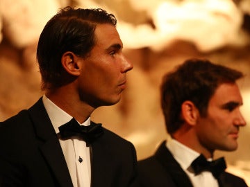 Rafa Nadal, junto a Roger Federer Rafa Nadal, junto a Roger Federer