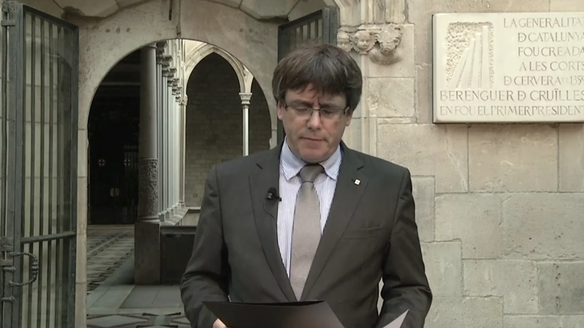 Puigdemont: "El 1 de octubre se hará el referéndum de autodeterminación que tenemos convocado" Puigdemont: "El 1 de octubre se hará el referéndum de autodeterminación que tenemos convocado"