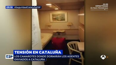 ¿Cómo son los camarotes donde dormirán los agentes enviados a Cataluña?
