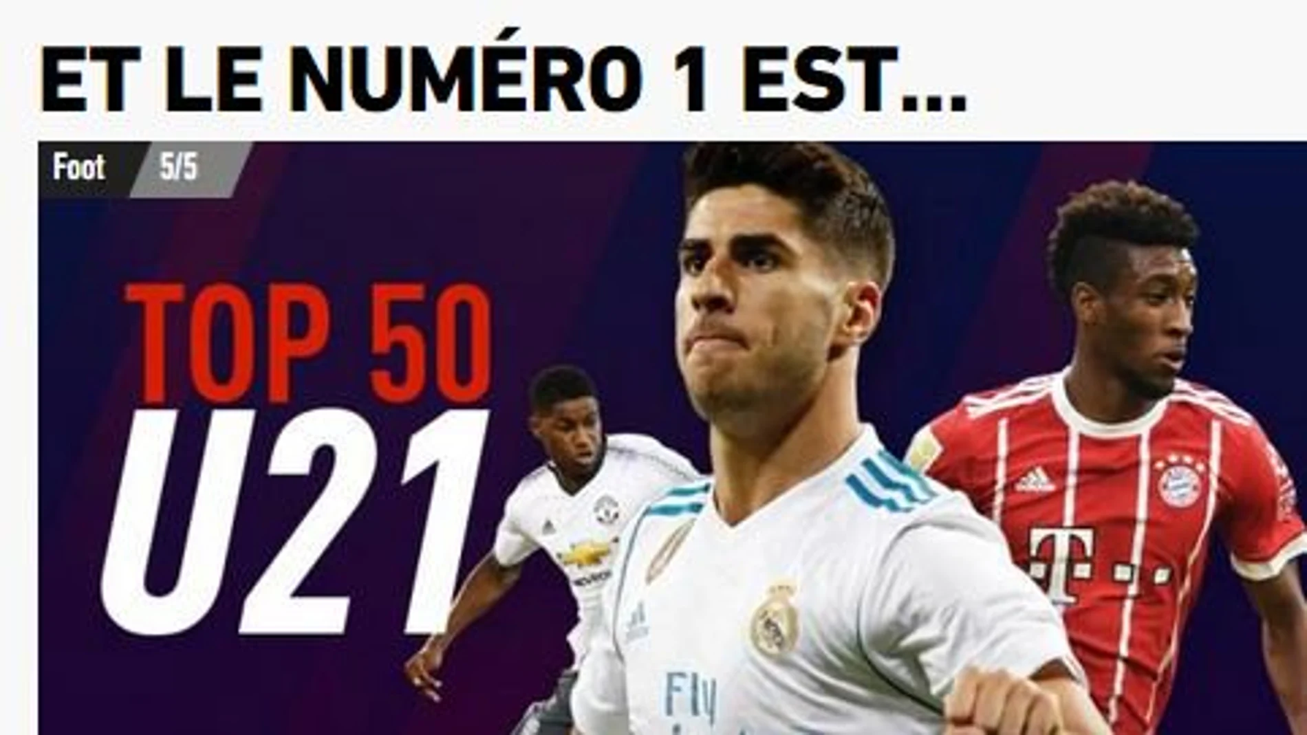 Asensio, mejor sub 21 del mundo para L'Equipe Asensio, mejor sub 21 del mundo para L'Equipe