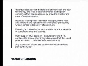 Uber pierde la licencia para operar en Londres