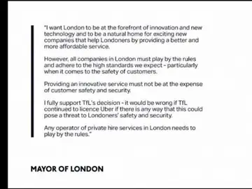 Uber pierde la licencia para operar en Londres Uber pierde la licencia para operar en Londres