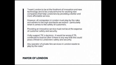 Uber pierde la licencia para operar en Londres