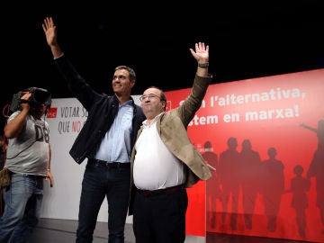 Pedro Sánchez y Miquel Iceta