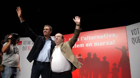 Pedro Sánchez y Miquel Iceta Pedro Sánchez y Miquel Iceta