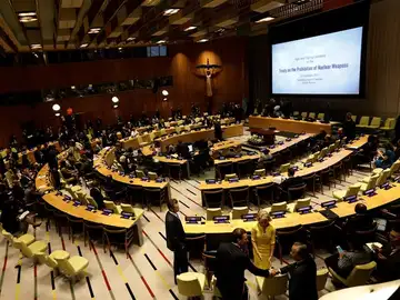 Asamblea General de las Naciones Unidas, en la sede de la ONU en Nueva York, Estados Unidos. Asamblea General de las Naciones Unidas, en la sede de la ONU en Nueva York, Estados Unidos.