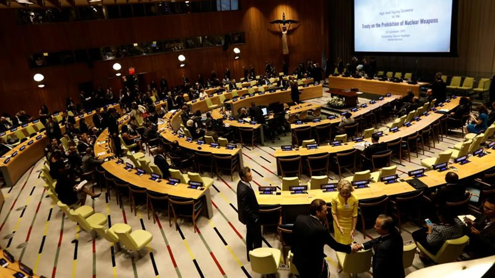 Asamblea General de las Naciones Unidas, en la sede de la ONU en Nueva York, Estados Unidos. Asamblea General de las Naciones Unidas, en la sede de la ONU en Nueva York, Estados Unidos.
