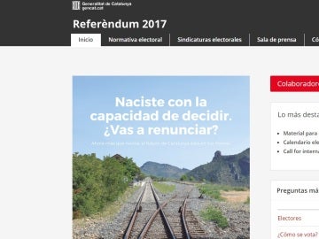 Página de información de la Generalitat