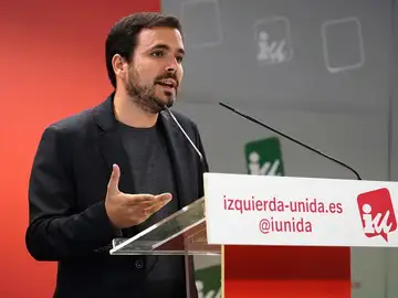 El coordinador federal de IU, Alberto Garzón, durante su intervención en la reunión de la coordinadora federal de IU El coordinador federal de IU, Alberto Garzón, durante su intervención en la reunión de la coordinadora federal de IU