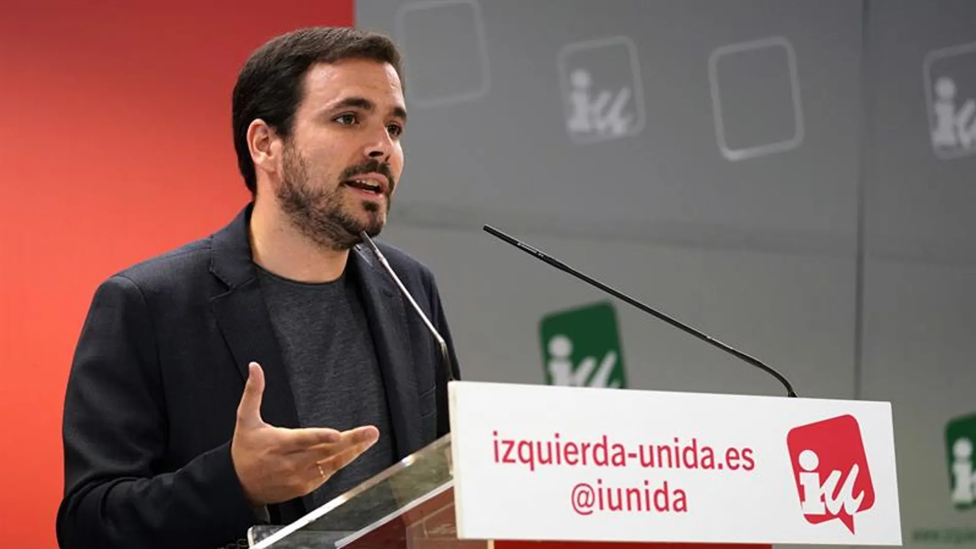 El coordinador federal de IU, Alberto Garzón, durante su intervención en la reunión de la coordinadora federal de IU El coordinador federal de IU, Alberto Garzón, durante su intervención en la reunión de la coordinadora federal de IU
