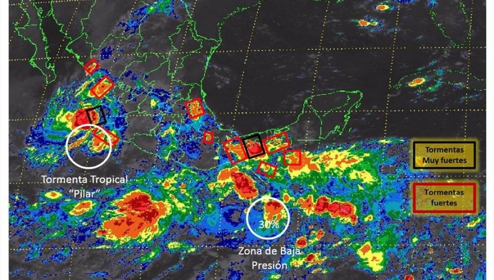 Pilar, la nueva tormenta tropical que amenaza la costa mexicana