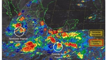La tormenta Pilar se acerca a México