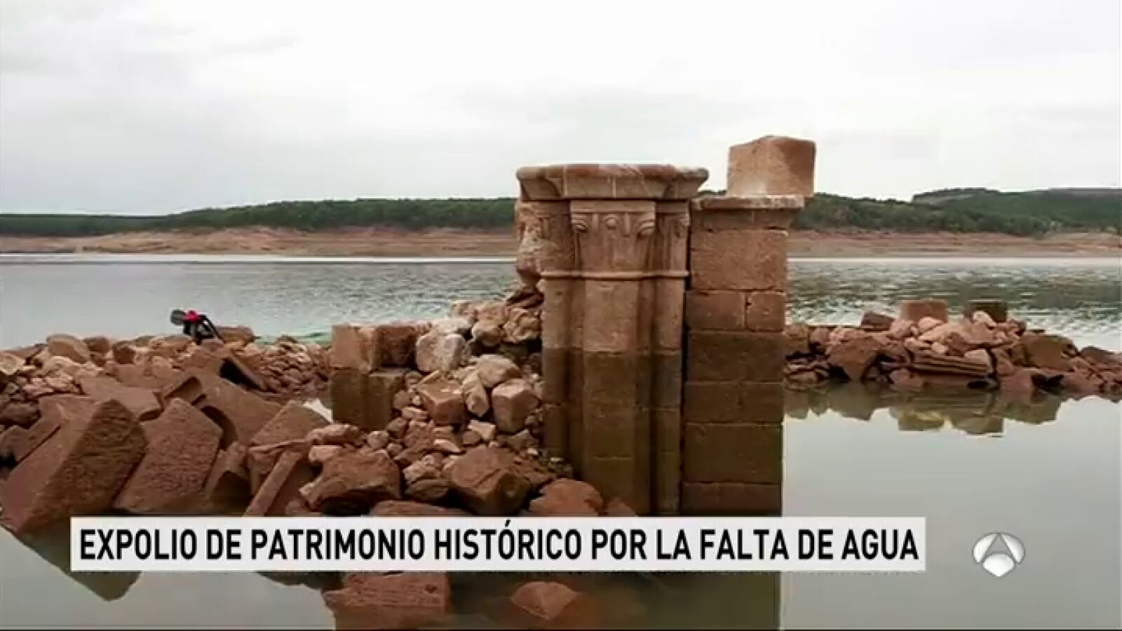 Emergen restos románicos no catalogados de los pantanos