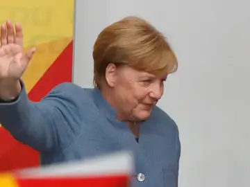 Angela Merkel, tras ganar las elecciones Angela Merkel, tras ganar las elecciones