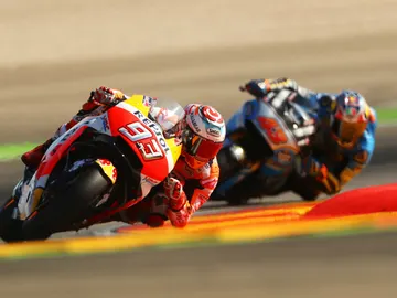 Márquez corre en Aragón Márquez corre en Aragón