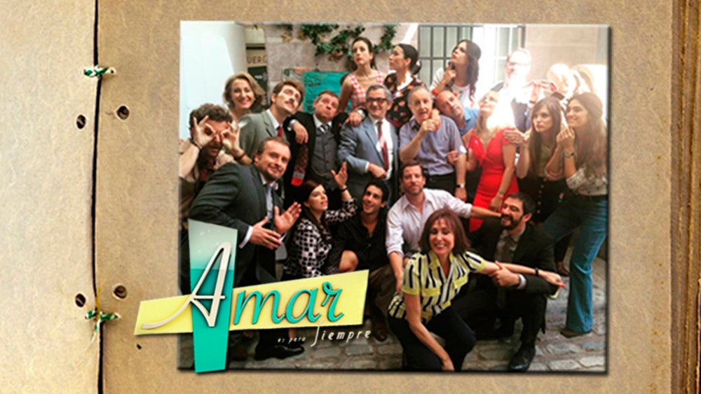 Las imágenes de los actores en el rodaje de la sexta temporada de 'Amar es para siempre'
