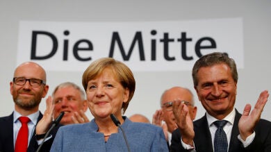 Los líderes europeos felicitan a Merkel por su victoria en las elecciones