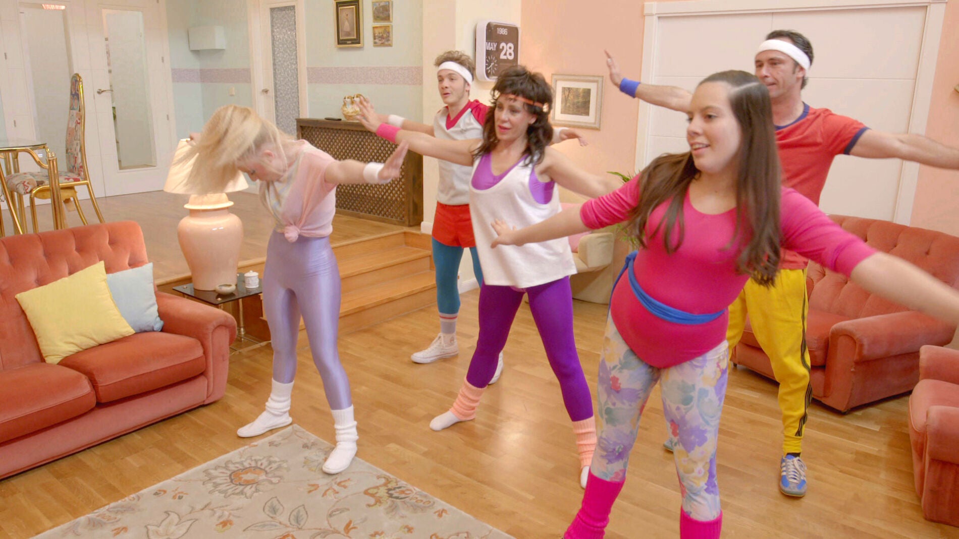 La familia, al completo, se pone a punto con Eva Nasarre