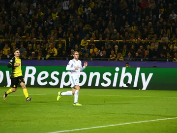 El momento en el que Bale marca el 0-1 del Dortmund - Real Madrid El momento en el que Bale marca el 0-1 del Dortmund - Real Madrid