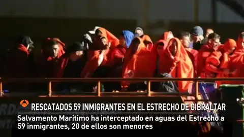 Salvamento Marítimo rescata a 59 inmigrantes en el Estrecho de Gibraltar Salvamento Marítimo rescata a 59 inmigrantes en el Estrecho de Gibraltar
