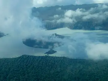 Volcán en Vanuatu Volcán en Vanuatu