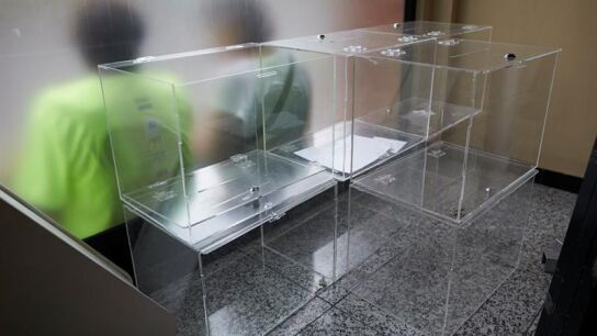 Urnas antes de unas elecciones
