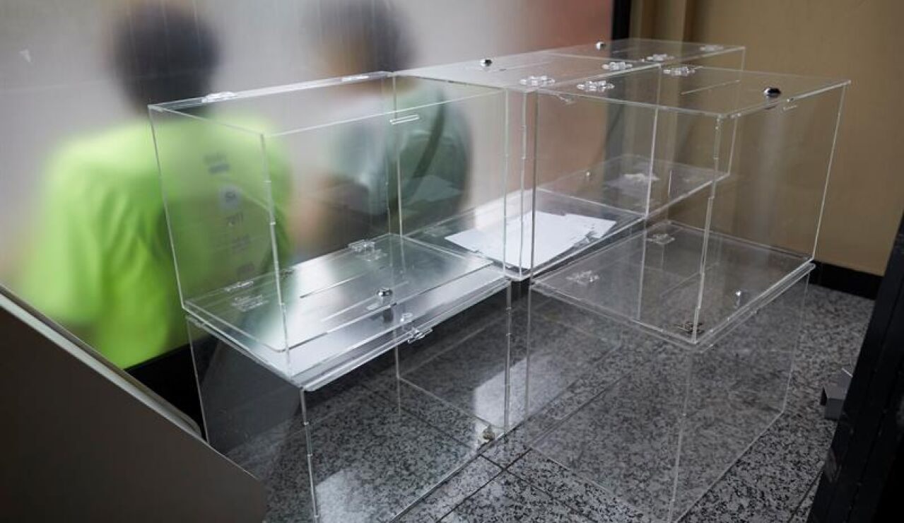 Urnas antes de unas elecciones