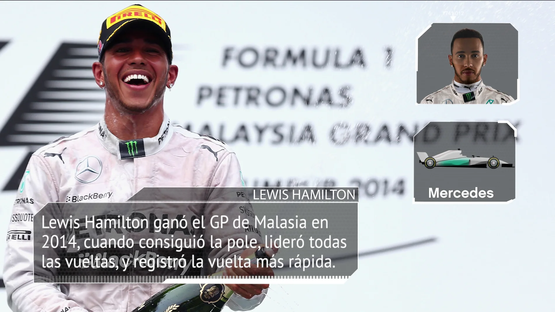 Lewis Hamilton, en Malasia