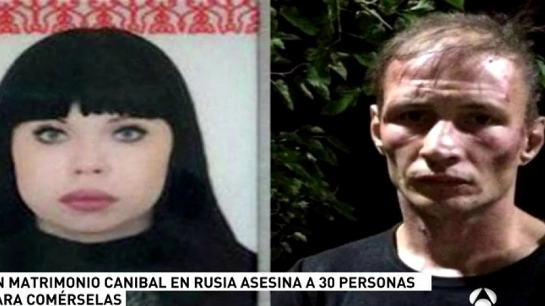 La pareja caníbal arrestada en Rusia La pareja caníbal arrestada en Rusia