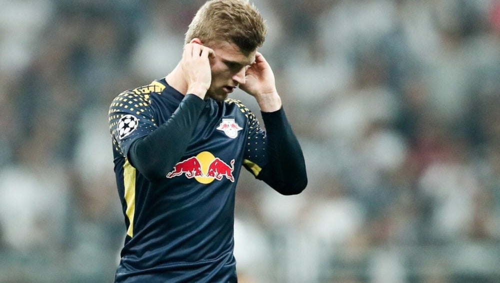 Timo Werner en el partido contra el Besiktas