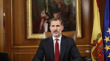 El Rey Felipe VI en su discurso ante la situación en Cataluña