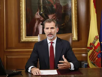 El Rey Felipe VI durante su discurso  El Rey Felipe VI durante su discurso
