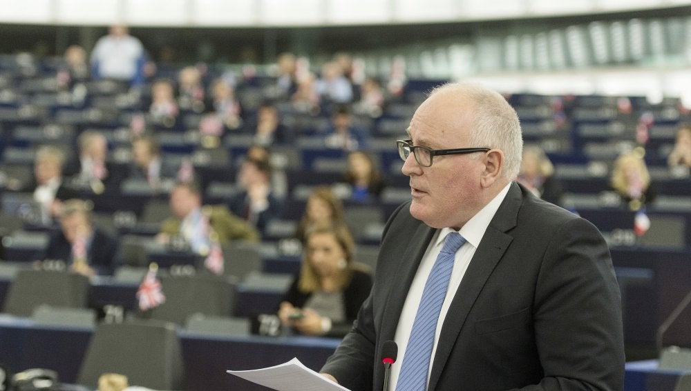 El vicepresidente primero de la Comisión Europea, Frans Timmermans