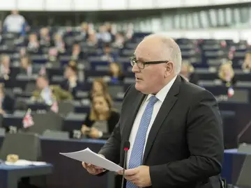El vicepresidente primero de la Comisión Europea, Frans Timmermans El vicepresidente primero de la Comisión Europea, Frans Timmermans
