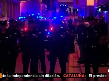 Continúan los enfrentamientos entre independentistas y gente a favor de la unidad de España Continúan los enfrentamientos entre independentistas y gente a favor de la unidad de España