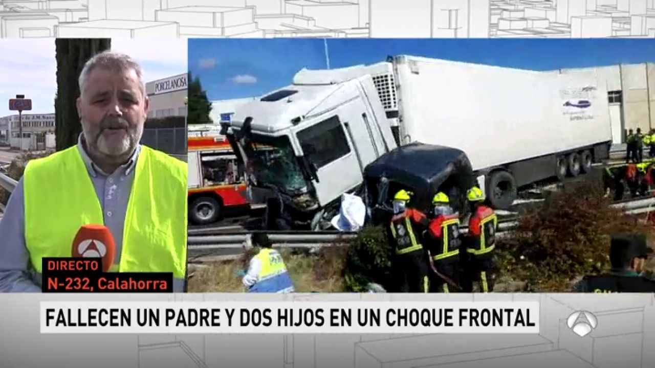 Mueren un padre y sus dos hijos de 4 y 9 años al chocar frontalmente ...