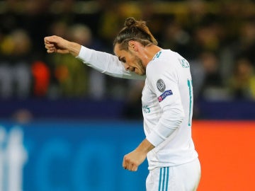 Bale, durante el partido contra el Borussia Dortmund