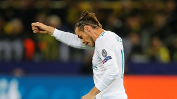 Bale, durante el partido contra el Borussia Dortmund