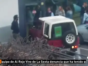 Huelguistas bloquean un supermercado Huelguistas bloquean un supermercado