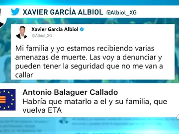 Amenaza en Twitter a Albiol Amenaza en Twitter a Albiol