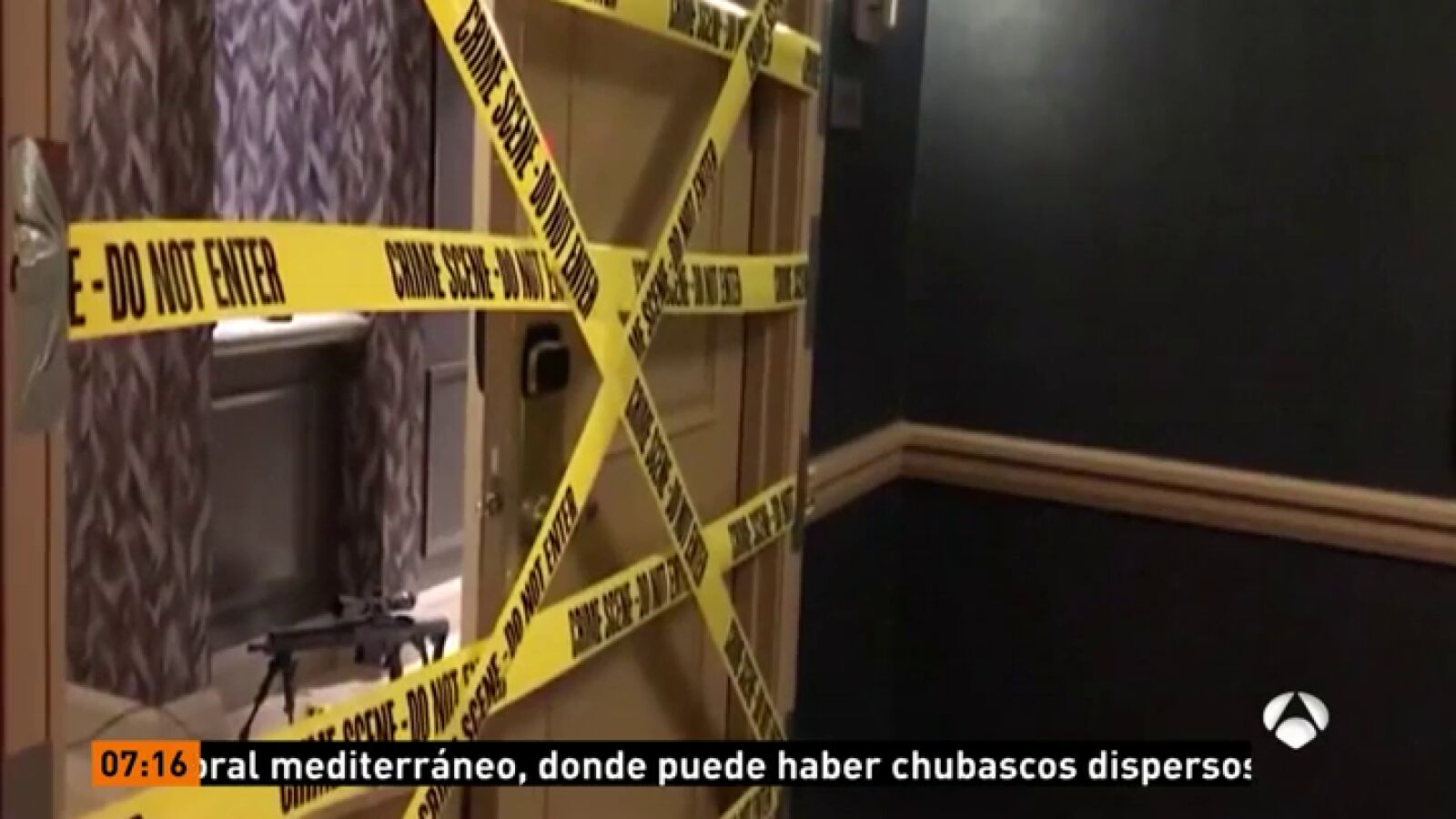 El autor de la matanza de Las Vegas instaló cámaras en el pasillo del hotel para controlar la llegada de los policías