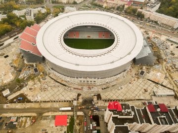 El Ekaterinburgo Arena, una de los estadios más 'raros' del Mundial