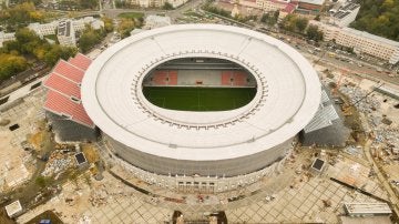 El Ekaterinburgo Arena, una de los estadios más 'raros' del Mundial