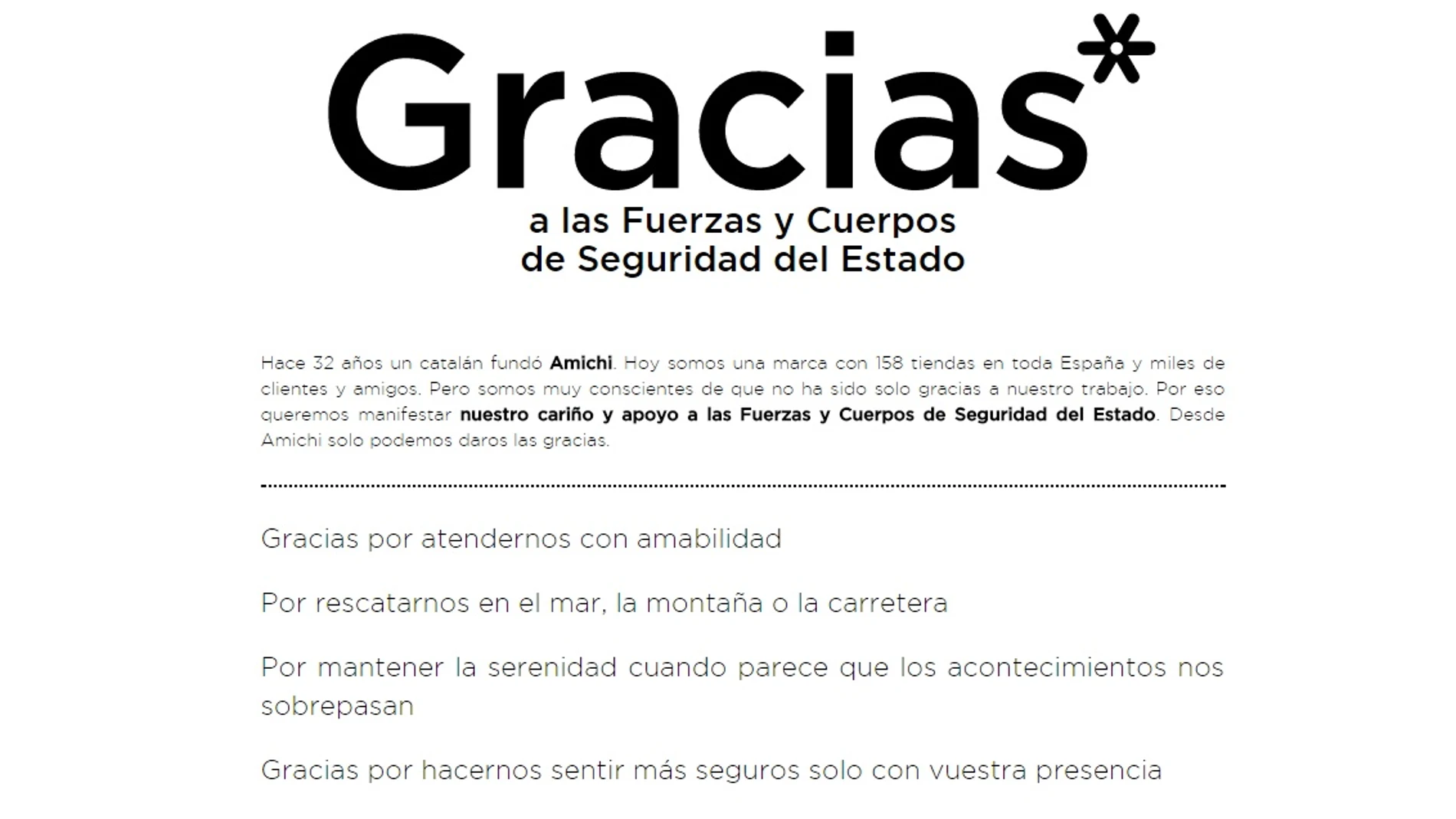 Manifiesto de Amichi Manifiesto de Amichi