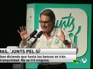 Artur Mas en un acto de Junts pel Sí en 2015 Artur Mas en un acto de Junts pel Sí en 2015