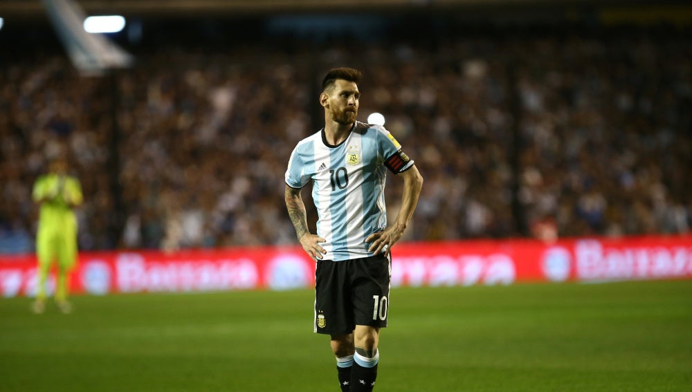 Leo Messi, durante el Argentina - Perú